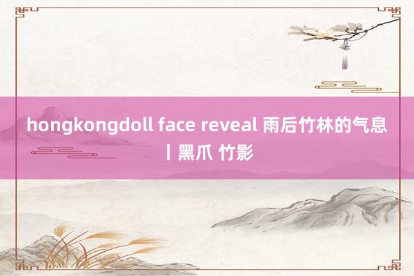 hongkongdoll face reveal 雨后竹林的气息丨黑爪 竹影