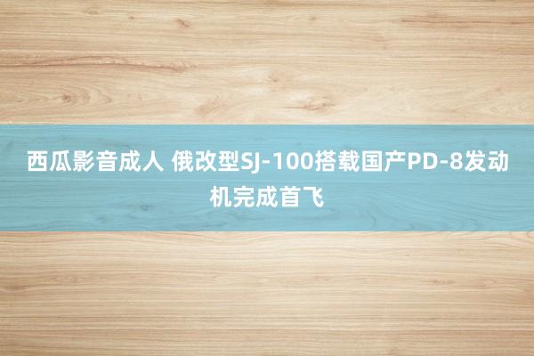 西瓜影音成人 俄改型SJ-100搭载国产PD-8发动机完成首飞