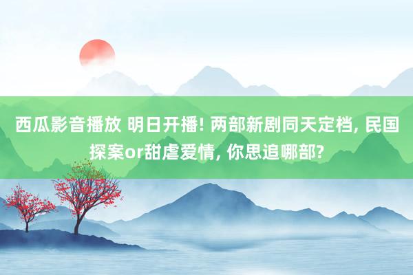 西瓜影音播放 明日开播! 两部新剧同天定档, 民国探案or甜虐爱情, 你思追哪部?